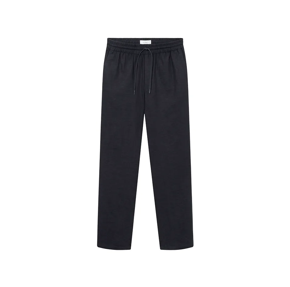Patrick Linen Pants, Dark Navy