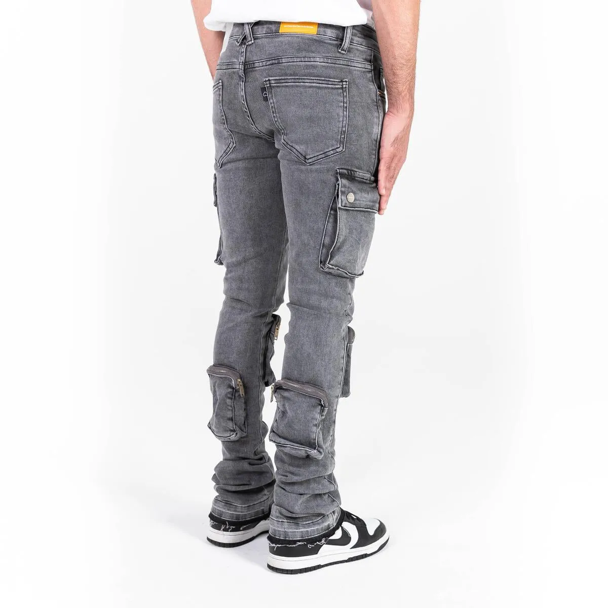 PHEELINGS NEVER LOOK BACK CARGO STACK DENIM (CHARCOAL GREY)