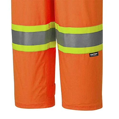 Pioneer V1090250 Lightweight Waterproof Work Bib Pants with Boot Access Zippers, Men