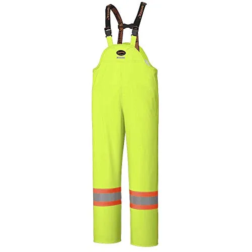 Pioneer Waterproof FR Chemical Resistant Stretch Overall Bib Work Pants, Lightweight