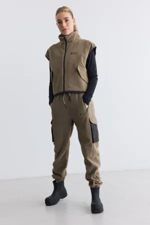 Polar Fleece Pants CAMPFIRE - multi brown