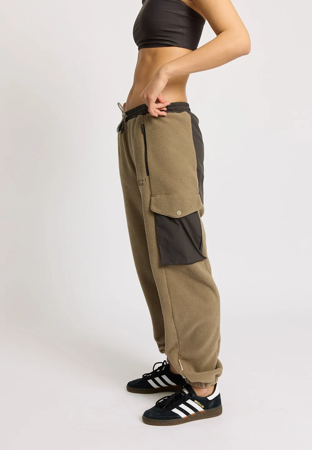 Polar Fleece Pants CAMPFIRE - multi brown