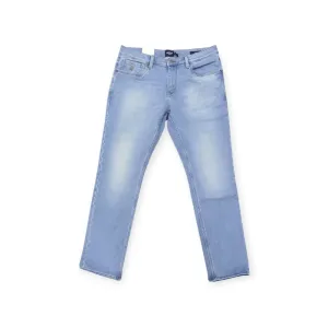 Polo Men's Knitted Slim Leg Denim Light Wash