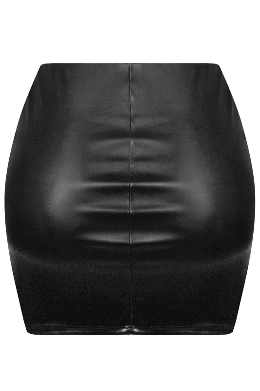 Pu Leather Skirt
