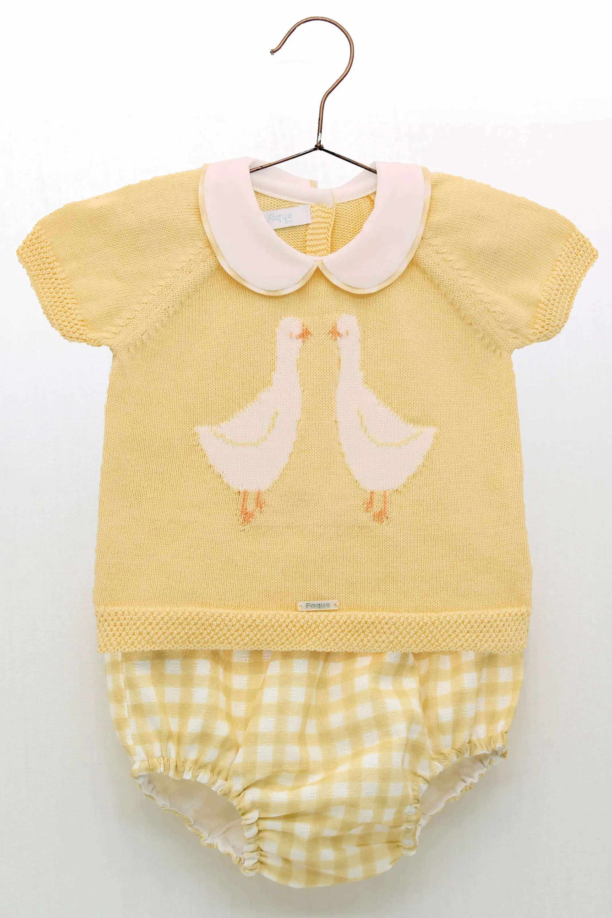"Aurelius" Lemon Duck Print Knit Top & Jam Pants