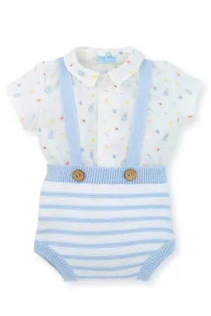 "Cassius" Fruit Print Shirt & Striped Jam Pants
