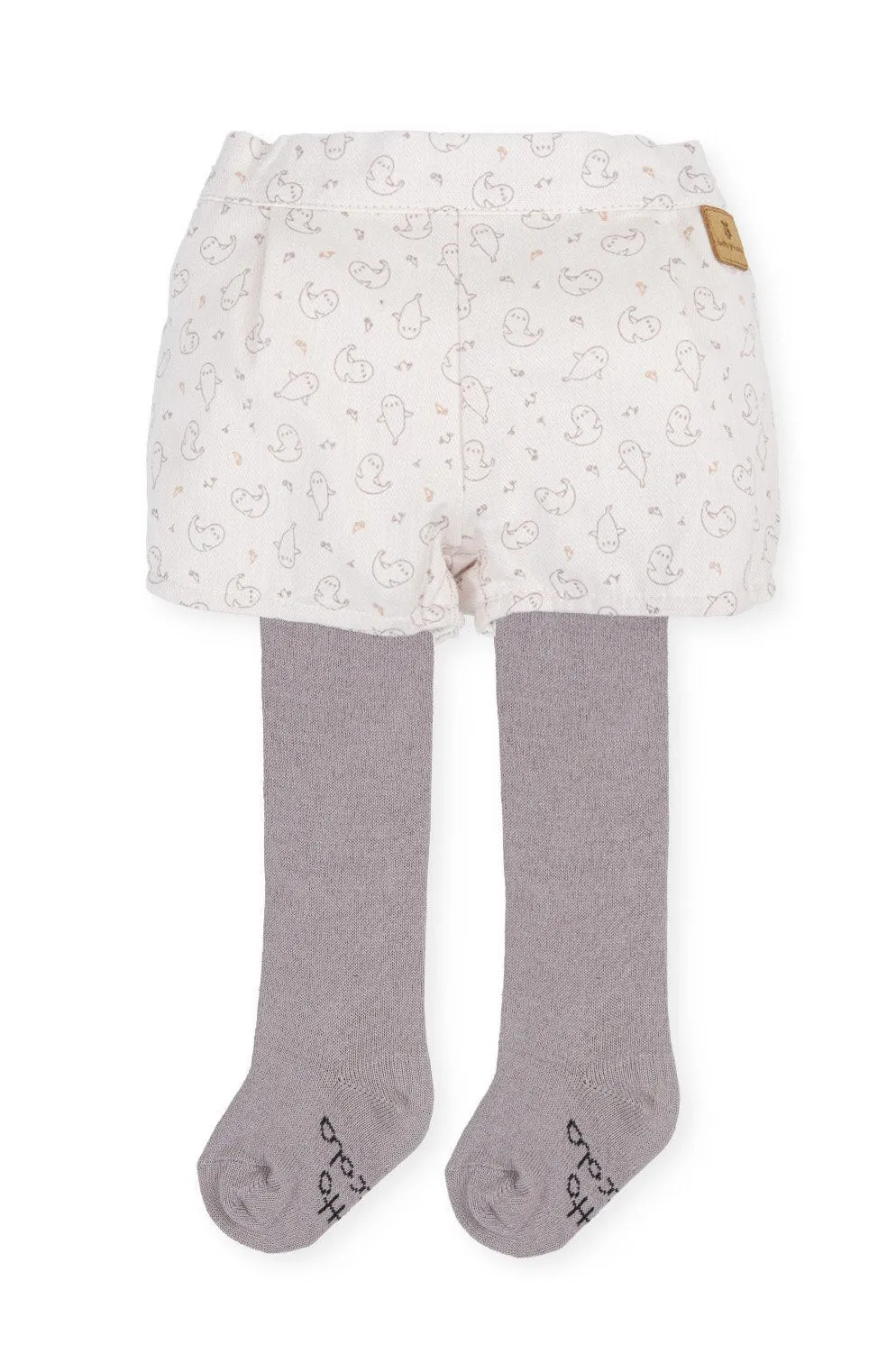 "Devin" Grey Knit Seal Top, Jam Pants & Tights