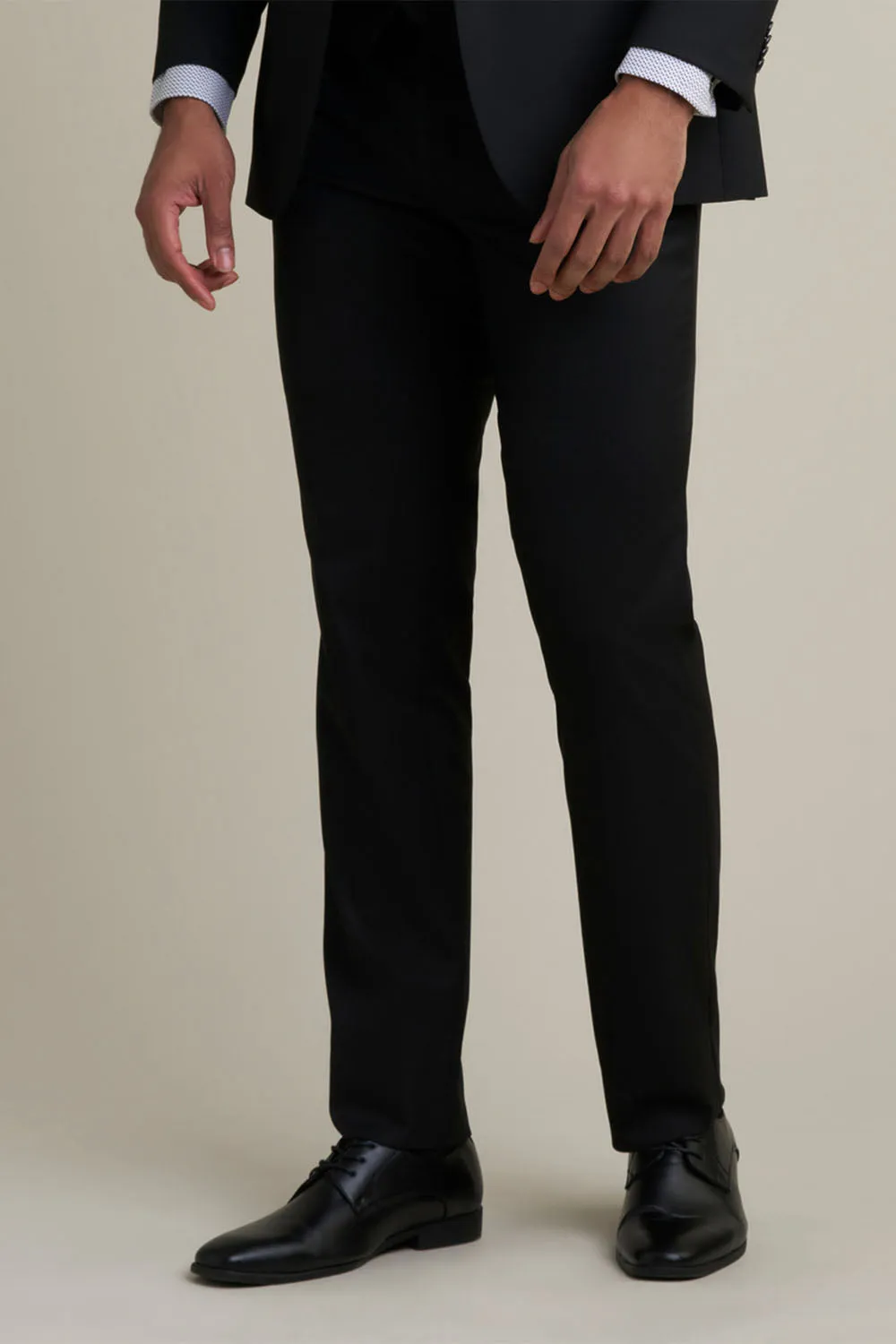 "Mayfair" Medium Grey Luxury Stretch Blend Suit Pants