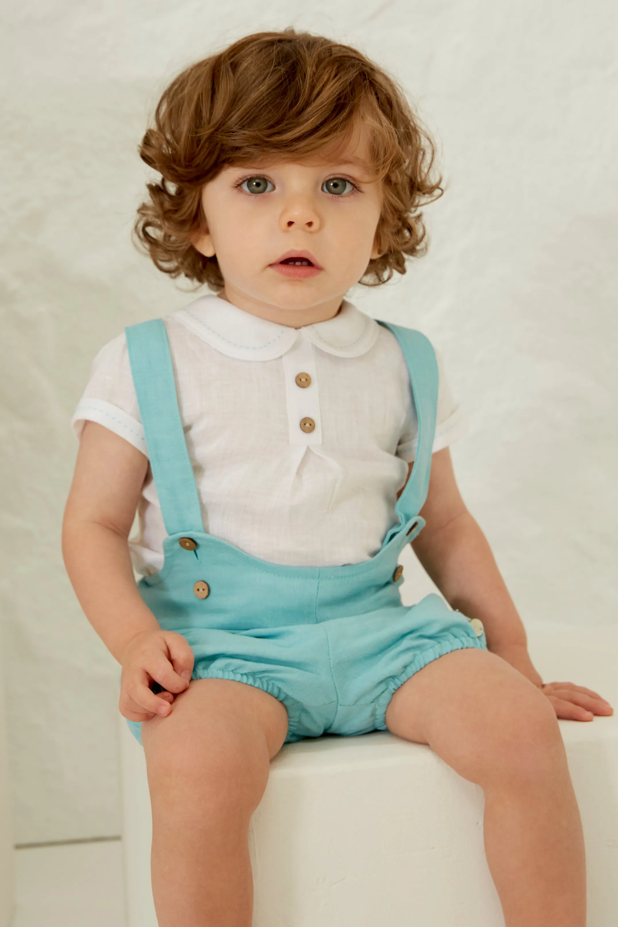 "Orion" Linen Shirt & Duck Egg Jam Pants