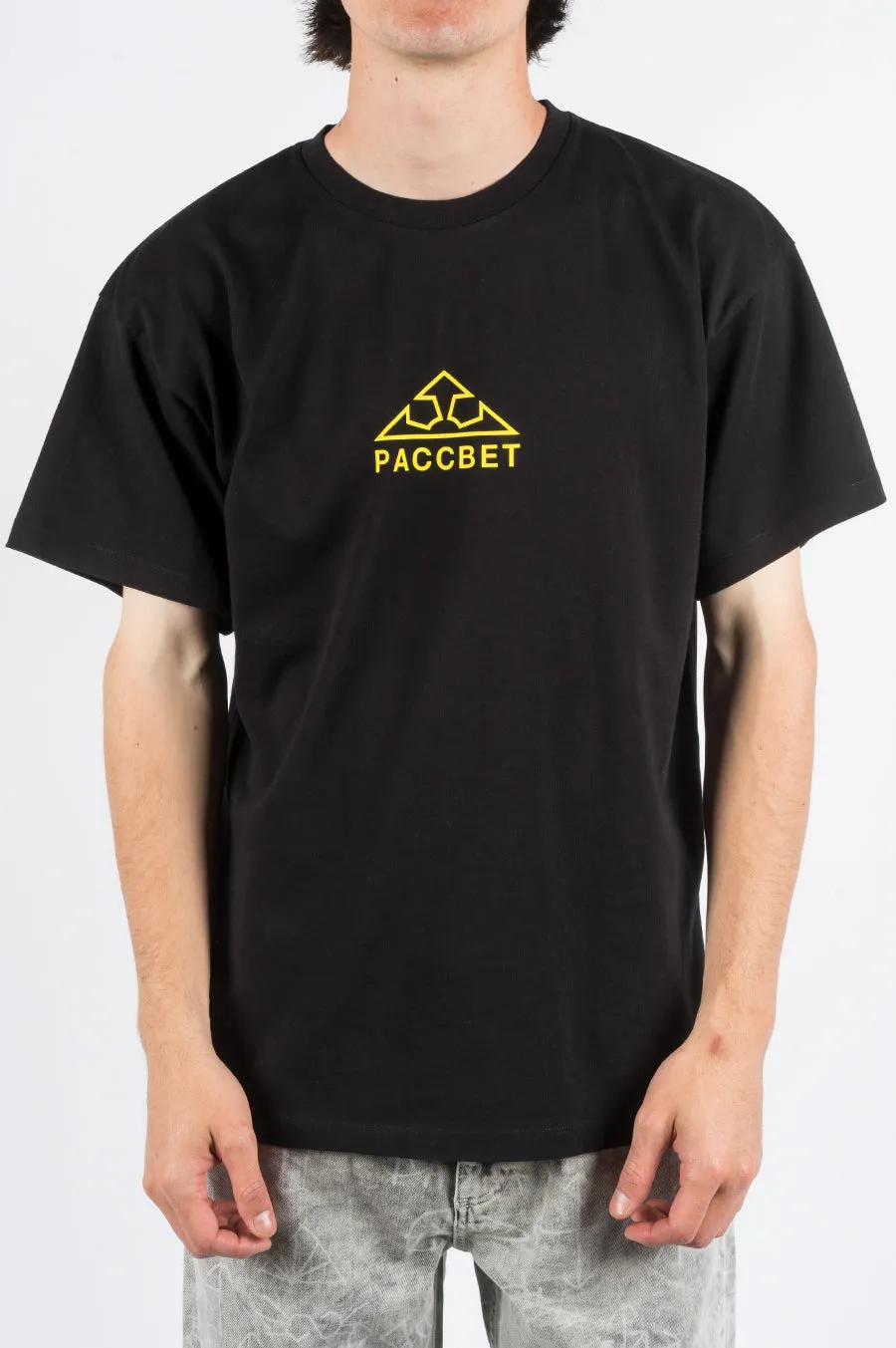 RASSVET LARGE LOGO PRINT TSHIRT BLACK