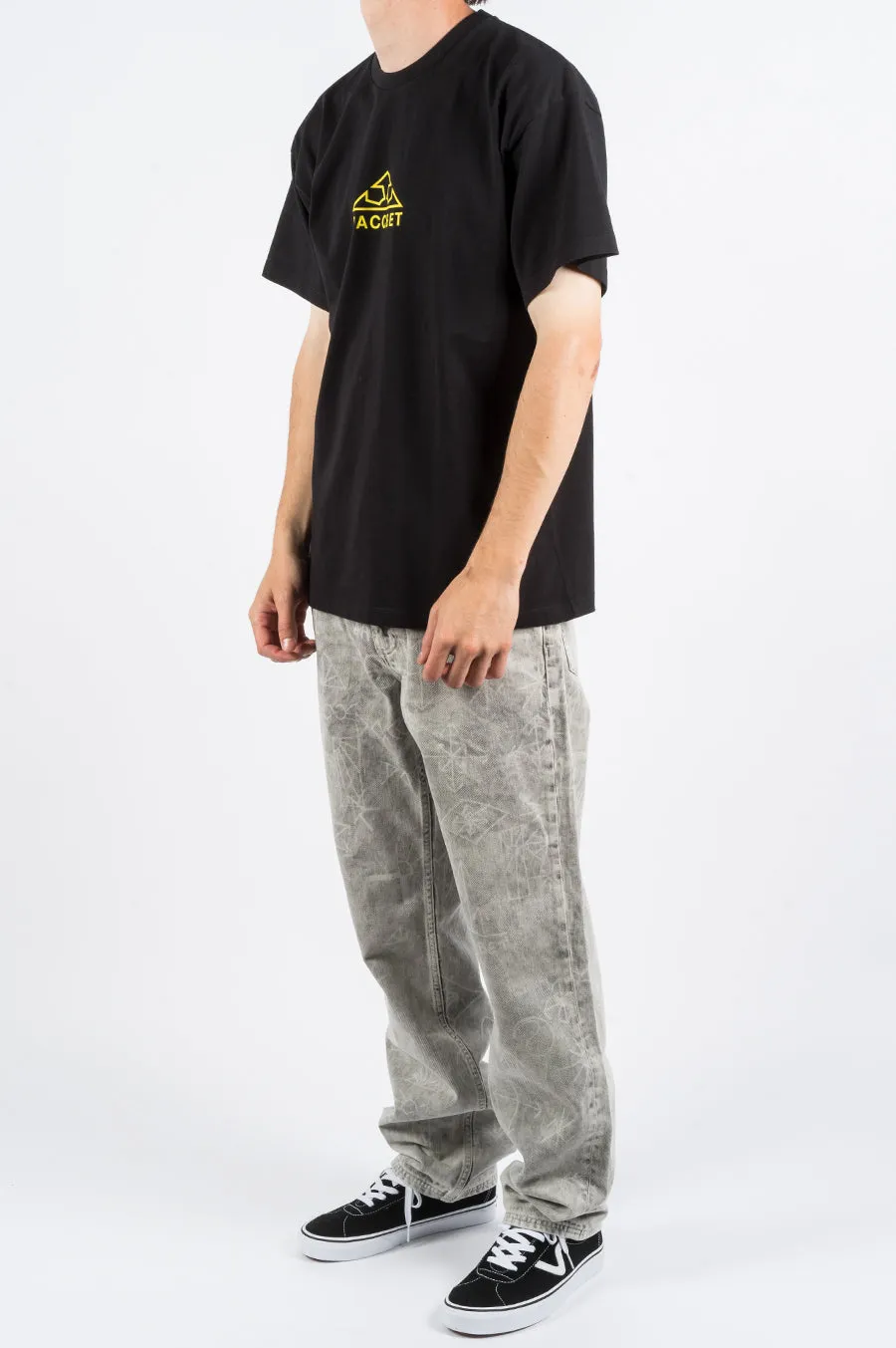 RASSVET LARGE LOGO PRINT TSHIRT BLACK