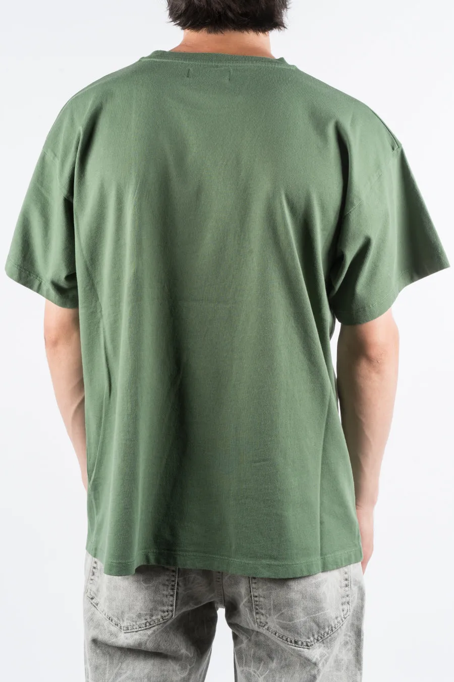 RASSVET LARGE LOGO PRINT TSHIRT GREEN
