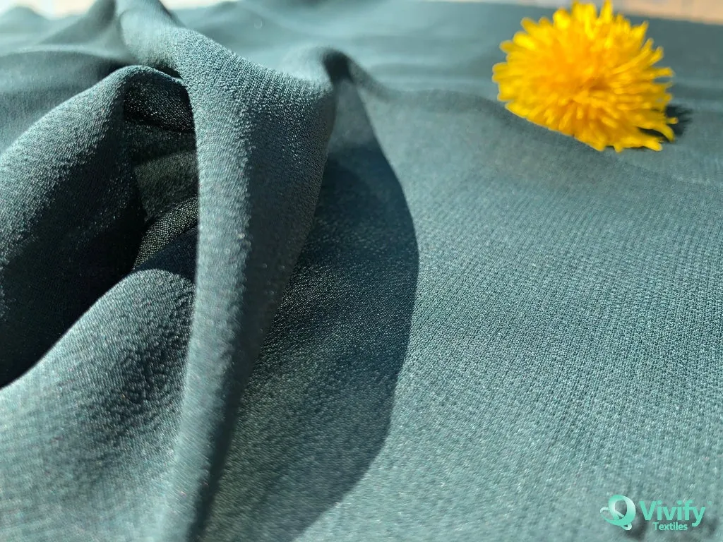 Recycled Polyester Chiffon See Through Mechanical Stretch