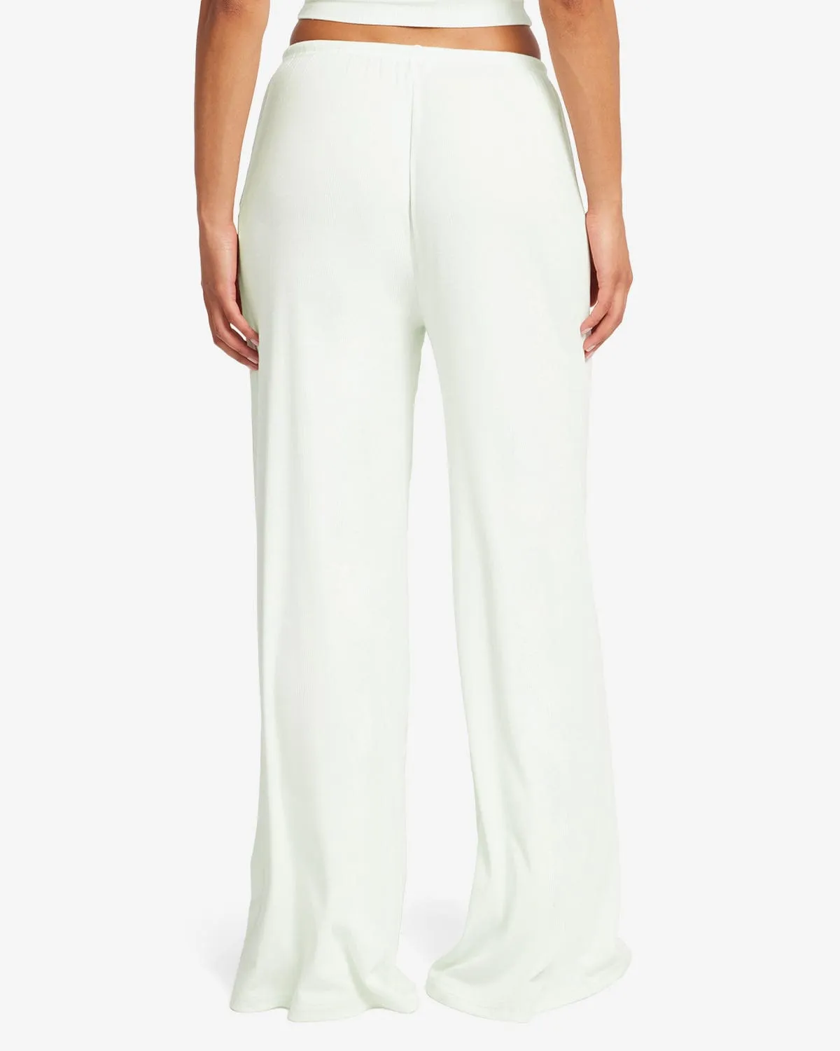 Rib Wide Leg Sleep Pant | Aloe