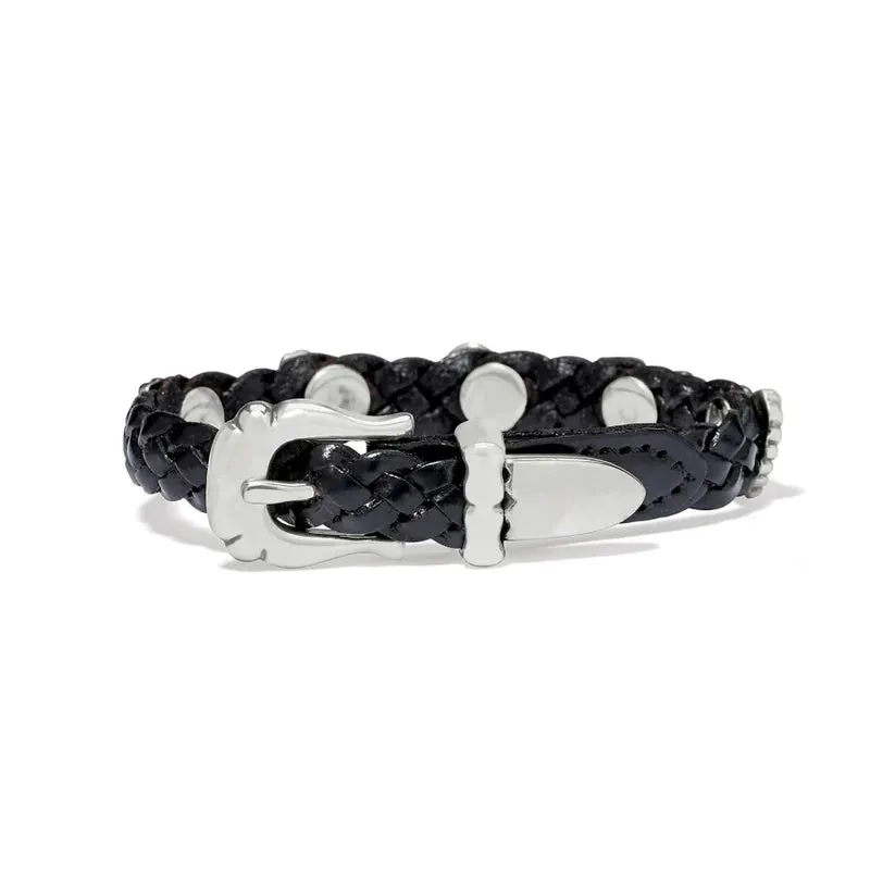Roped Heart Braid Bandit Bracelet - Black