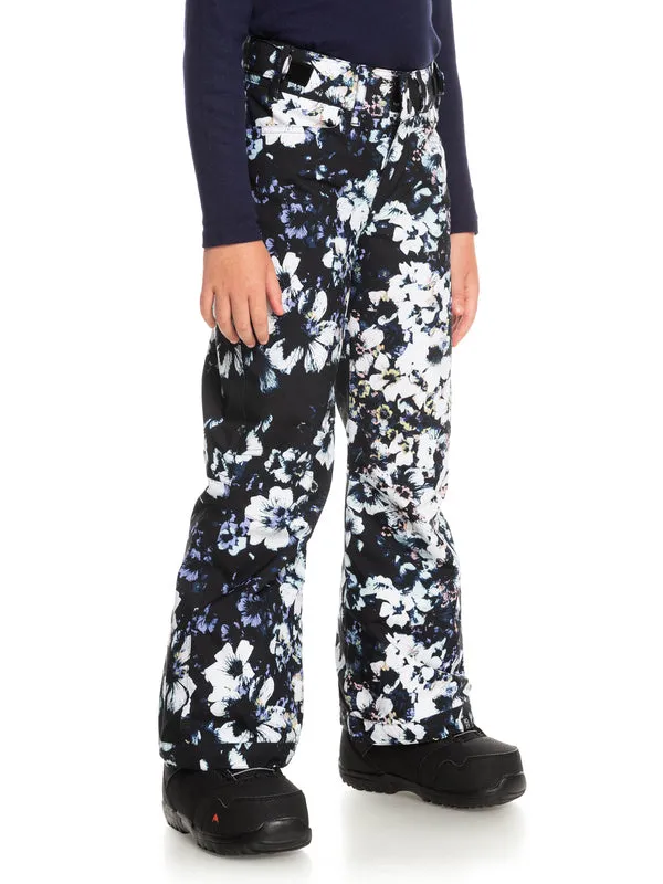 Roxy Girls Backyard Printed Insulated Snow Pants