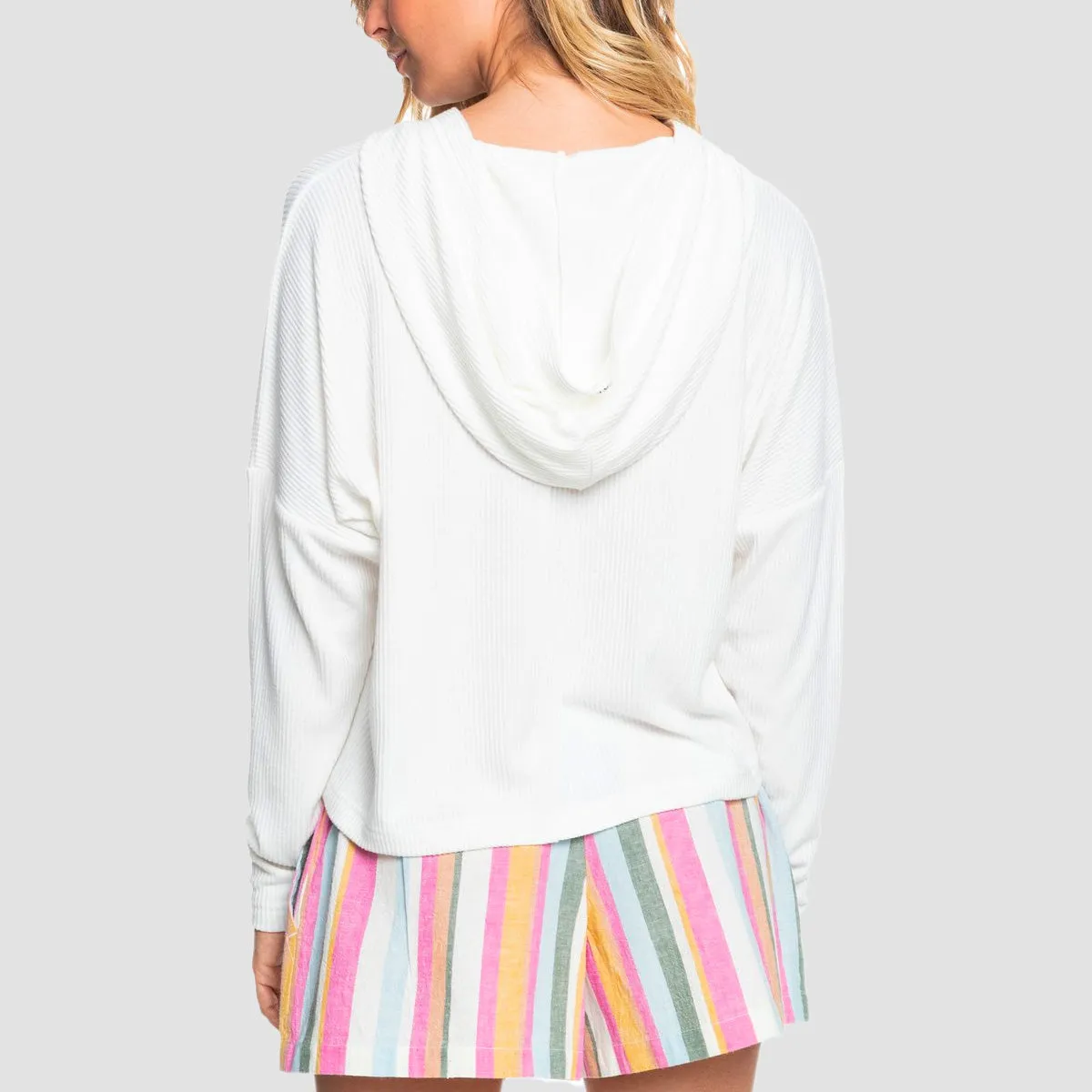 Roxy Sunday Morning Pullover Hoodie Snow White - Womens