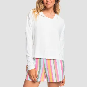 Roxy Sunday Morning Pullover Hoodie Snow White - Womens