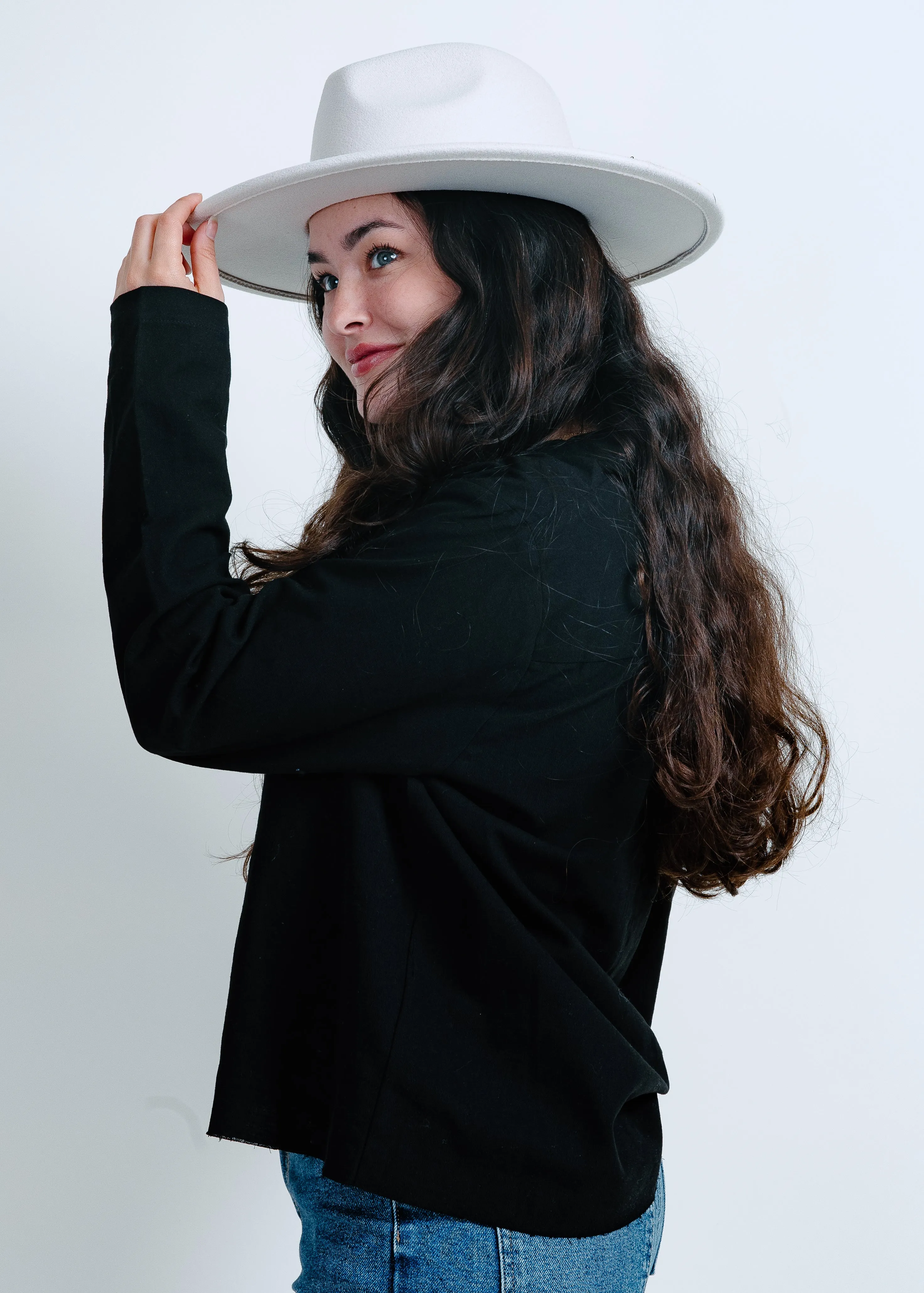 Sadie Button Down Top - Black