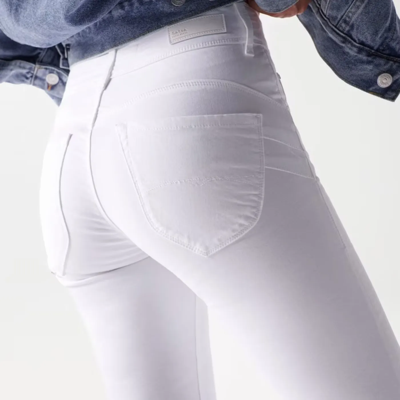 Salsa Secret Push In Slim Jeans | White