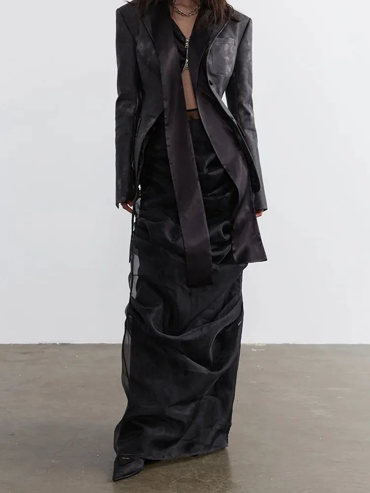 Sangee Vegan Leather Zipper Jacket