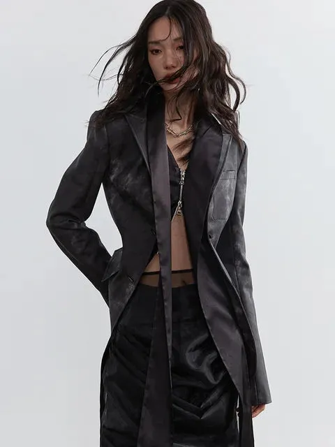 Sangee Vegan Leather Zipper Jacket