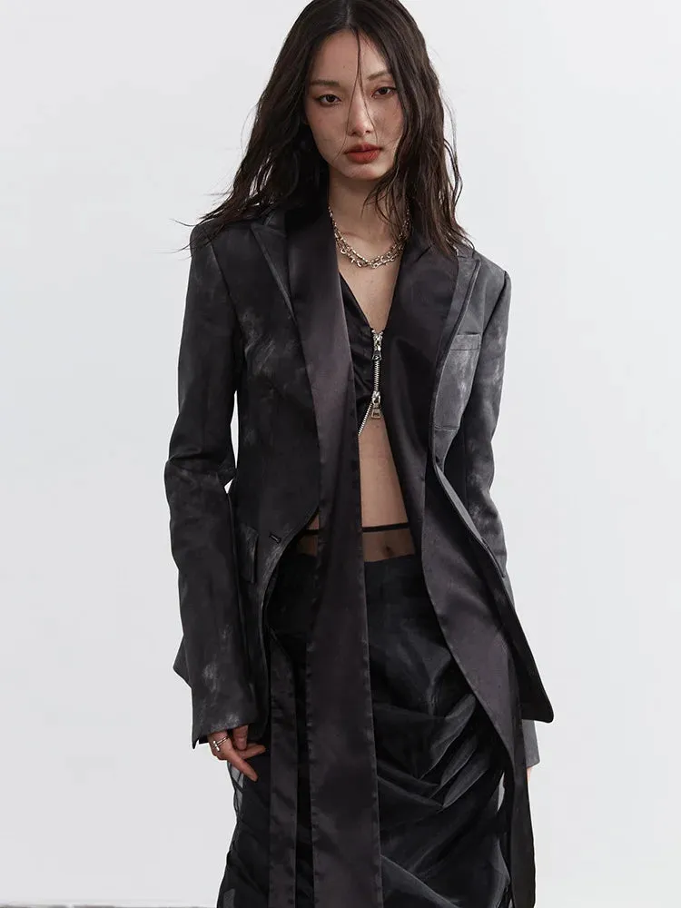 Sangee Vegan Leather Zipper Jacket