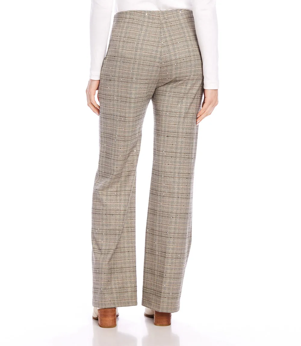 Sequin Plaid Pants