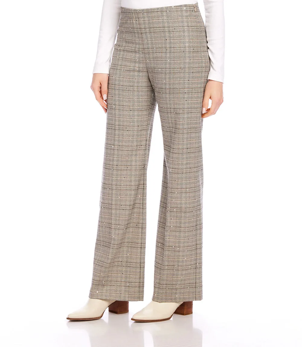 Sequin Plaid Pants
