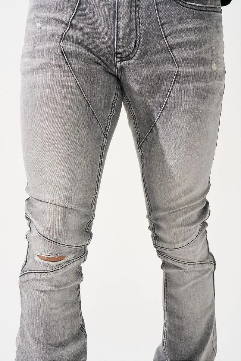 SERENEDE NOCTIS Stacked Jeans (GREY)