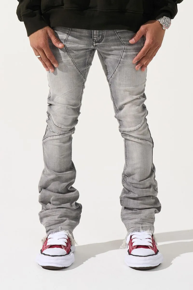 SERENEDE NOCTIS Stacked Jeans (GREY)