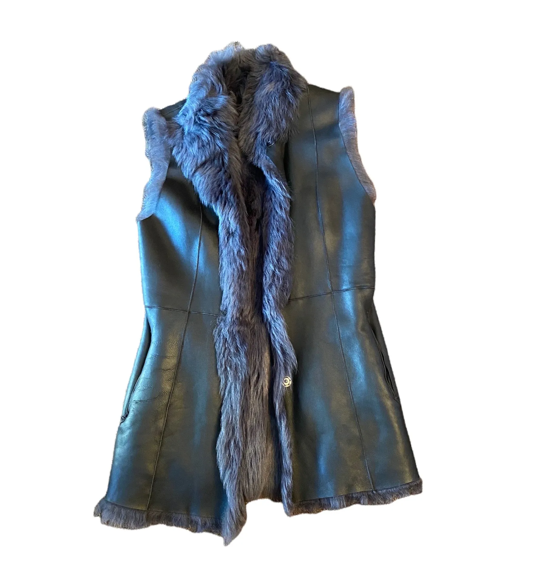 Shearling Elongated Vest