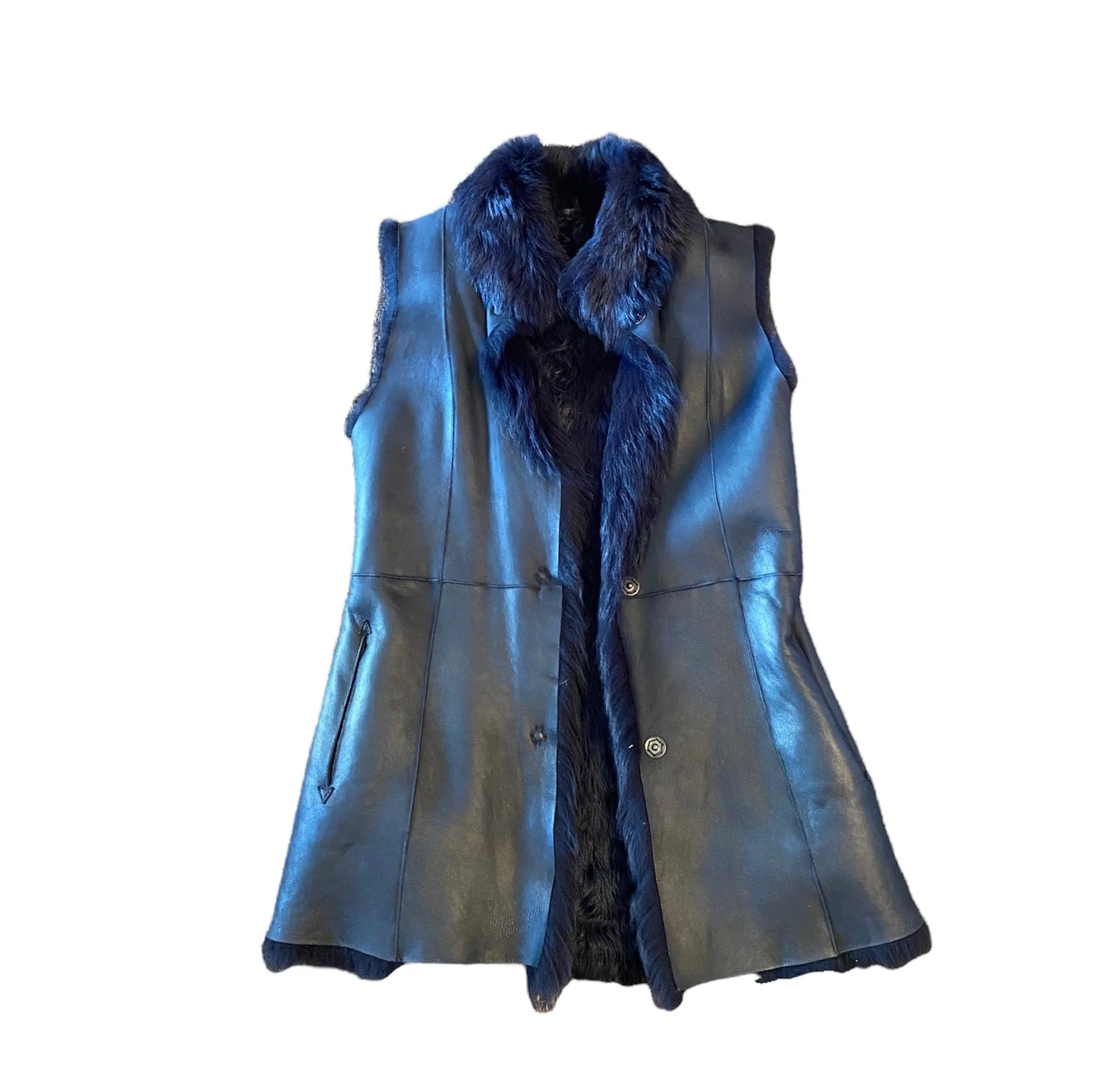 Shearling Elongated Vest