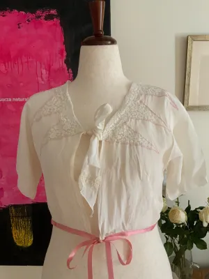 Silk Bed Jacket - 30s - 30C