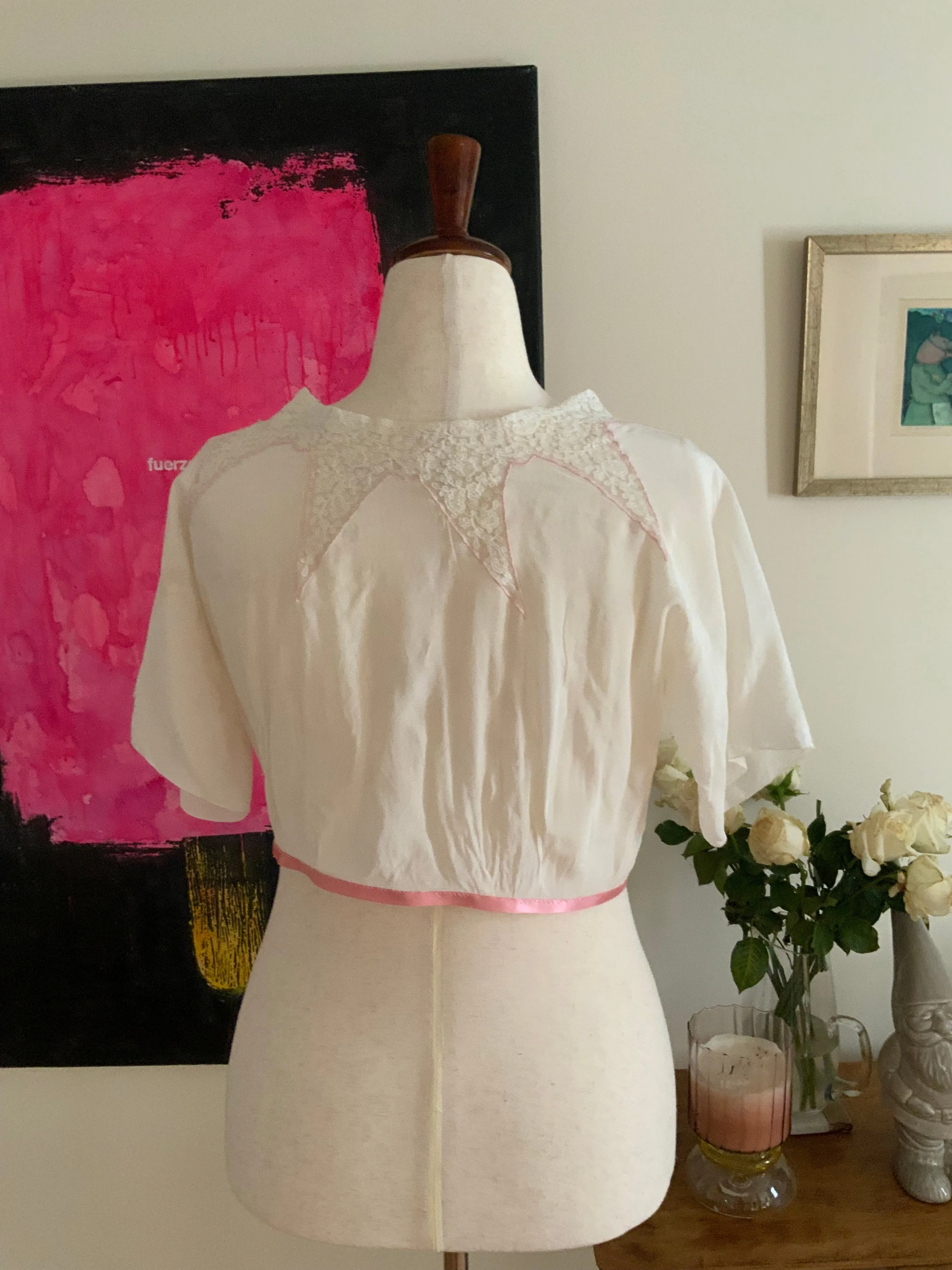 Silk Bed Jacket - 30s - 30C