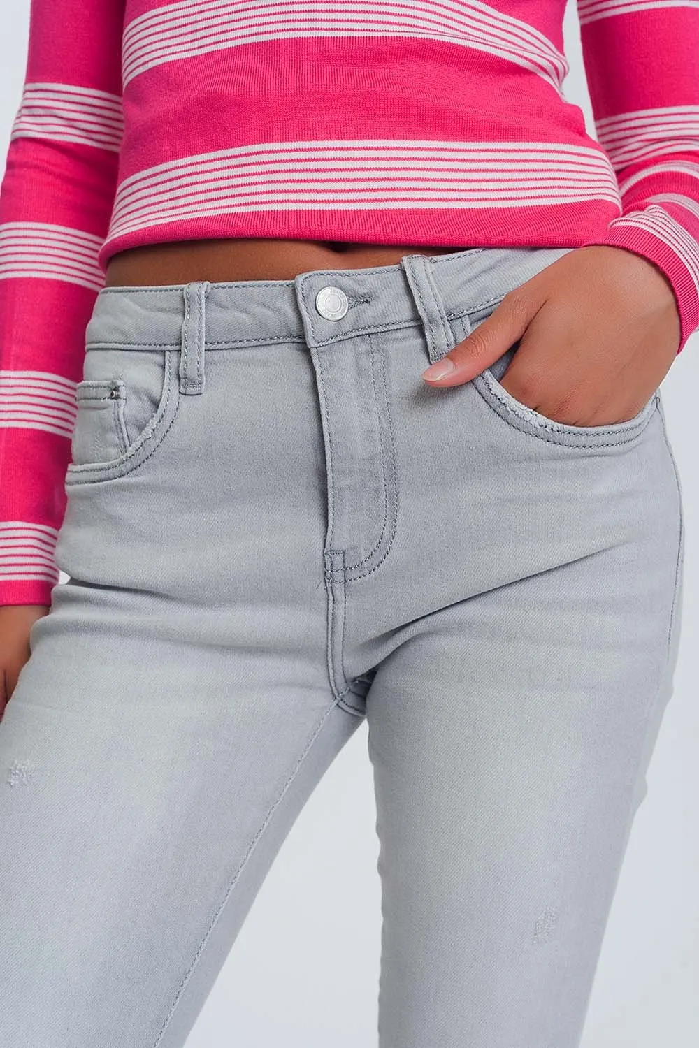 Skinny Jeans in Grey