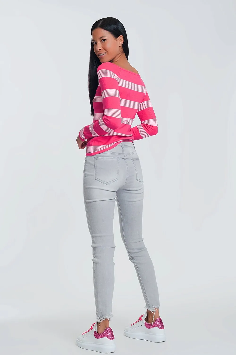 Skinny Jeans in Grey