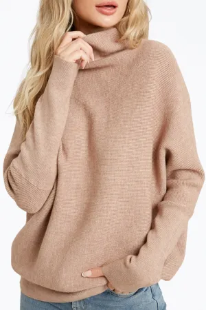 SLOUCH-NECK DOLMAN PULLOVER