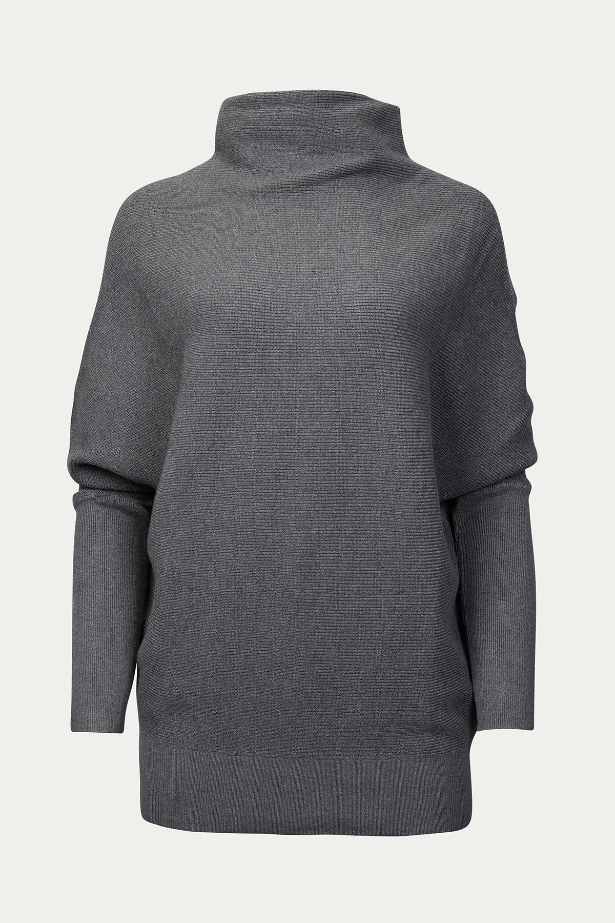 SLOUCH-NECK DOLMAN PULLOVER
