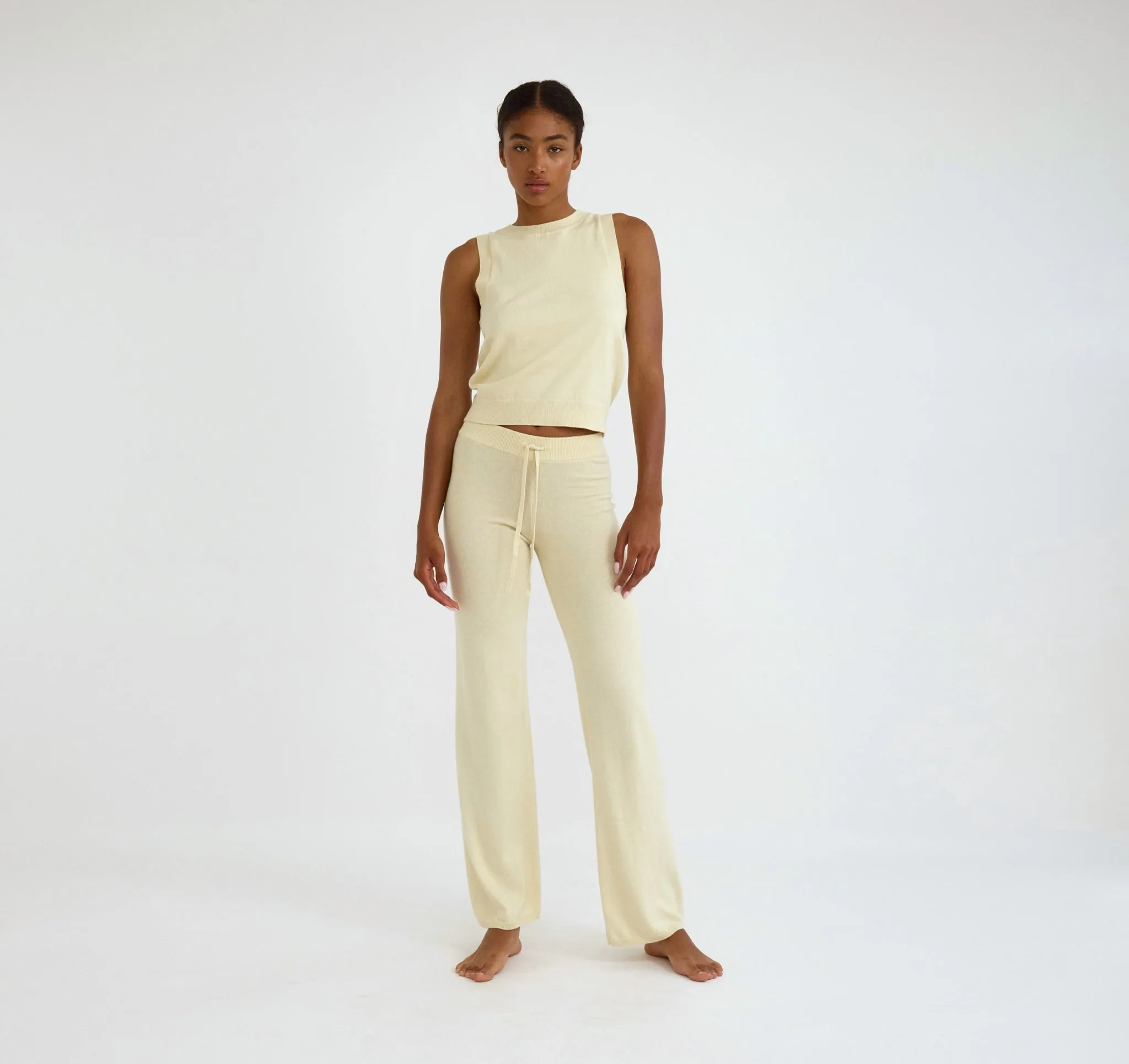 Soft Knit Straight Leg Pants
