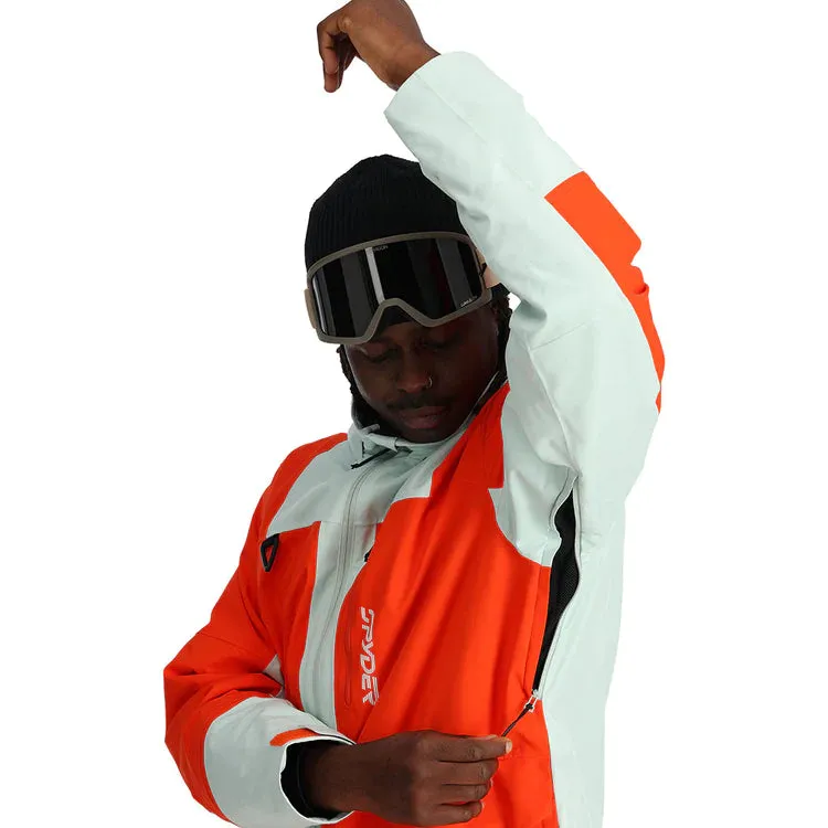Spyder Field Jacket Mens Twisted Orange