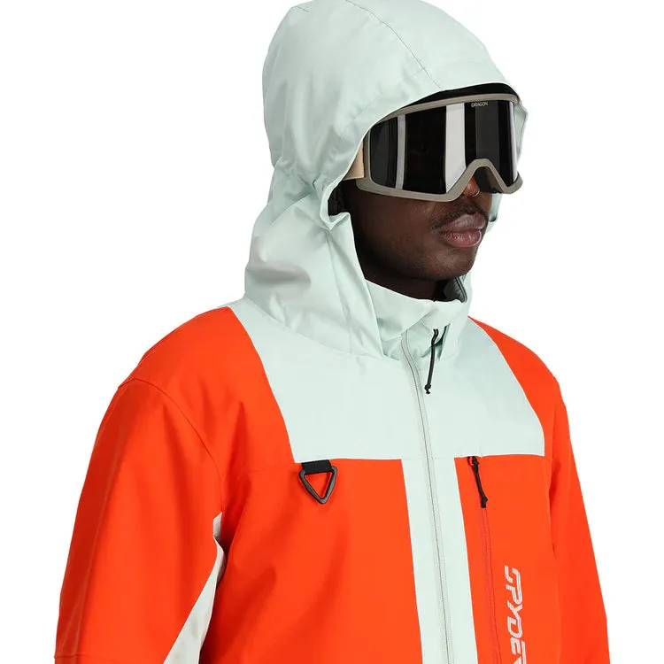 Spyder Field Jacket Mens Twisted Orange