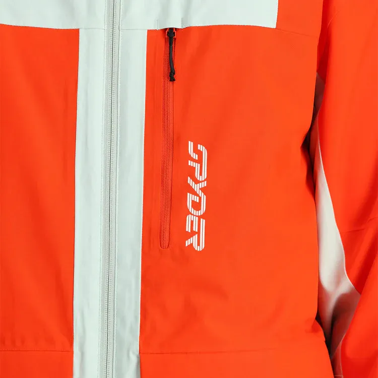 Spyder Field Jacket Mens Twisted Orange