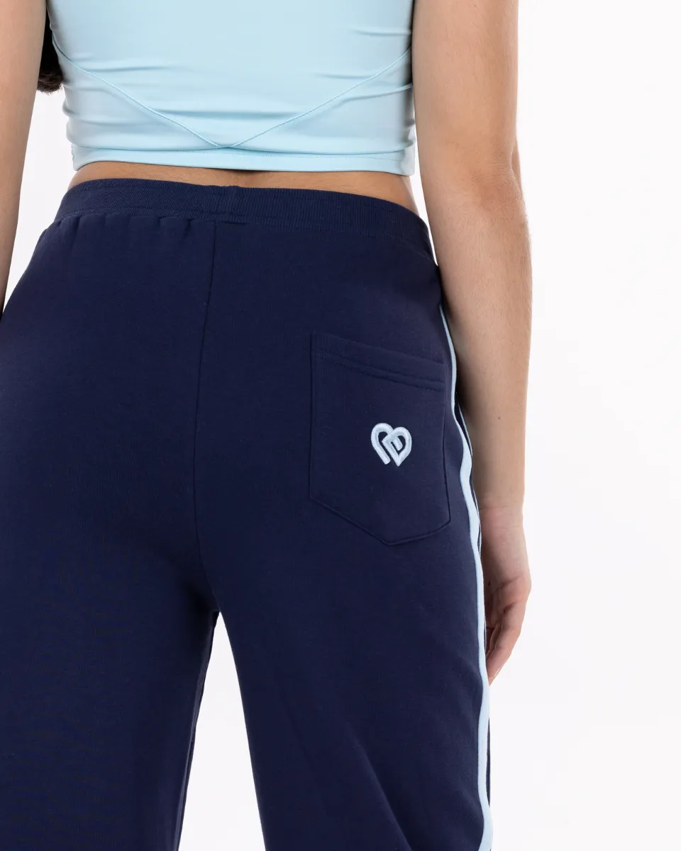 Straight Leg Track Pants Navy