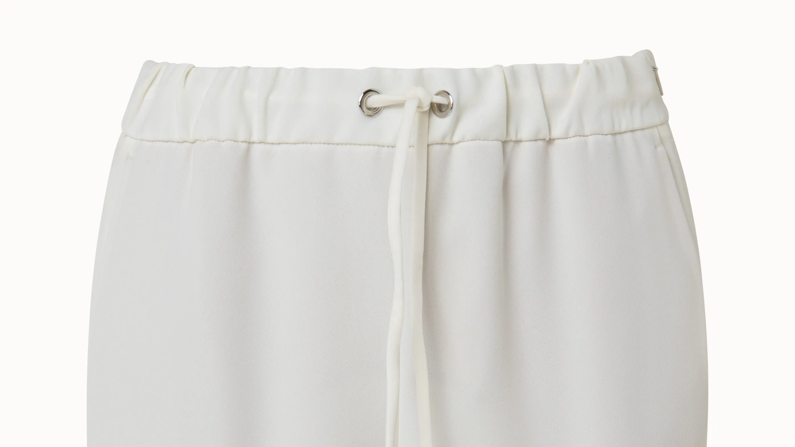 Tapered Crêpe Pants with Slits