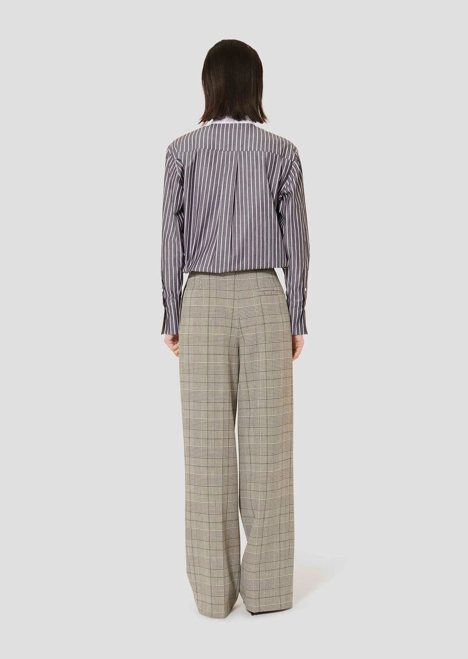 Tara Jarmon Parigi Grey Glen Plaid Pants