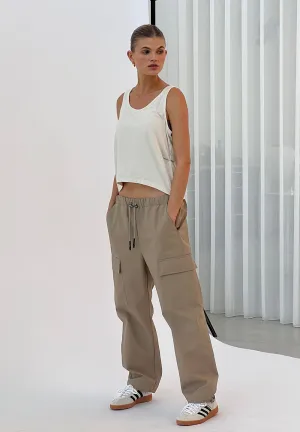 Tech Trousers Cloud - beige taupe