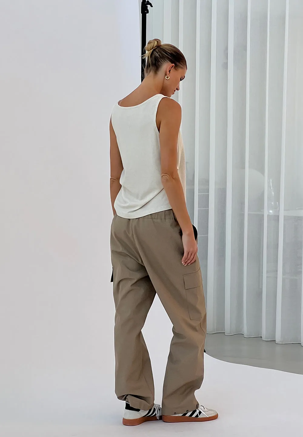 Tech Trousers Cloud - beige taupe