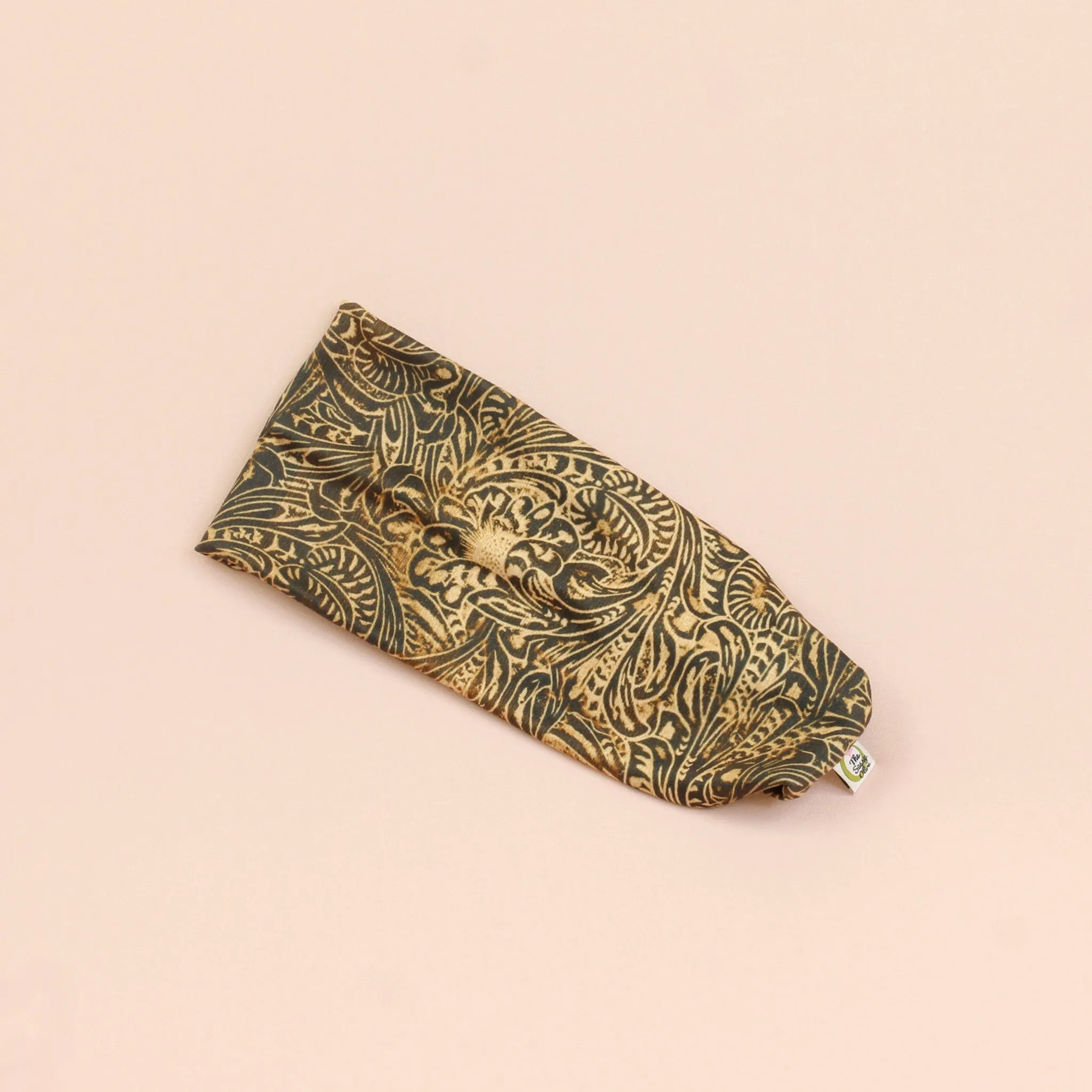 Tooled Leather Stretch Headband