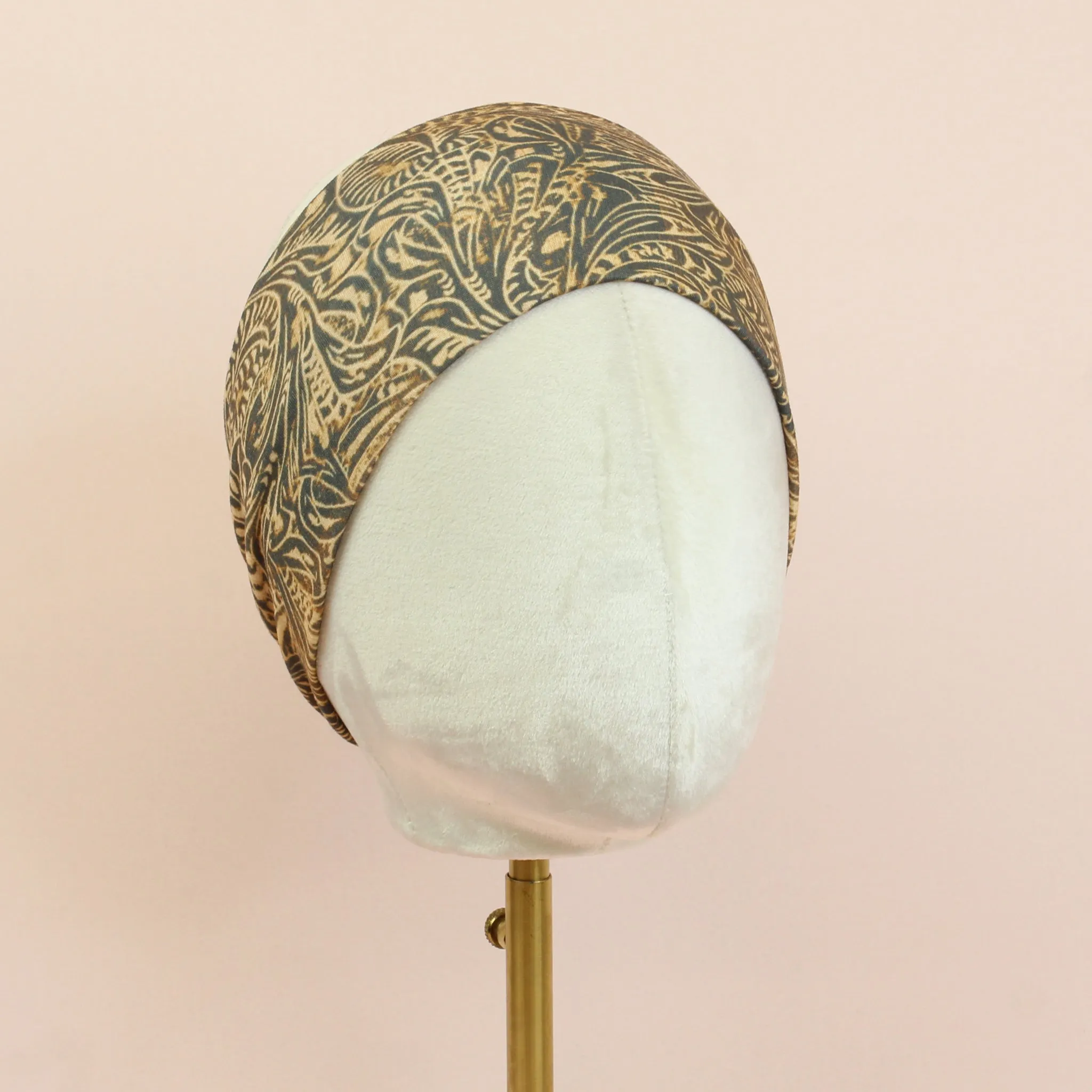 Tooled Leather Stretch Headband